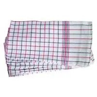 Betra Theedoek 65 x 65 x 65 cm Wit, rood, blauw 6 Stuks