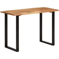 vidaXL Eettafel 110x50x76 cm massief acaciahout