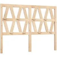 vidaXL Hoofdbord 126x4x100 cm massief grenenhout