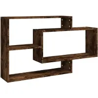 vidaXL Wandschap 104x20x58,5 cm bewerkt hout gerookt eikenkleurig