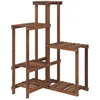 vidaXL Plantenstandaard 62,5x61,5x101,5 cm massief vurenhout