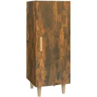vidaXL Dressoir 34,5x34x90 cm bewerkt hout gerookt eikenkleurig