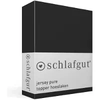 Schlafgut Pure Jersey Topper Hoeslaken S - 90x190 - 100x220 799 off-Black