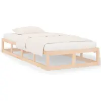 vidaXL Bedframe massief hout 90x200 cm