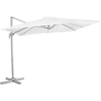 Vonroc Zweefparasol Pisogne 300x300cm – Premium parasol | Wit
