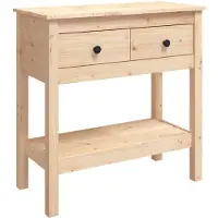 vidaXL Wandtafel 75x35x75 cm massief grenenhout