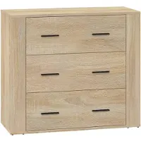 vidaXL Dressoir 80x33x70 cm bewerkt hout sonoma eikenkleurig