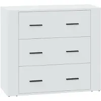 vidaXL Dressoir 80x33x70 cm bewerkt hout wit