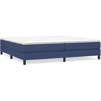 vidaXL Boxspring bed stof blauw 200x200 cm