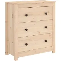 vidaXL Dressoir 70x35x80 cm massief grenenhout