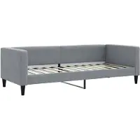 vidaXL Slaapbank 80x200 cm stof lichtgrijs