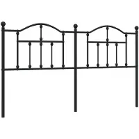 vidaXL Vervangend hoofdbord 160 cm metaal zwart