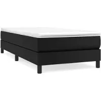 vidaXL Boxspring bed kunstleer zwart 100x200 cm
