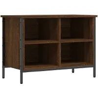 vidaXL Schoenenkast 69x35x50 cm bewerkt hout bruin eikenkleur