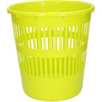 Forte Plastics Plasticforte Afvalbak/vuilnisbak/kantoor prullenbak - plastic - groen - 28 cm - Prullenmanden