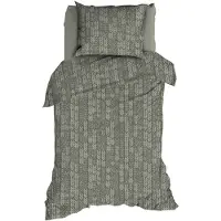 Romanette Dekbedovertrek Barley Nordic Green Katoen-140 x 200 / 220 cm | 1-Persoons