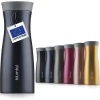 Blumtal Lekvrije Thermosbeker - London - Roestvrijstalen Koffiemok - 380 ml - Dark Ocean Blue