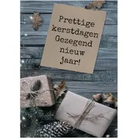 MajesticAlly Christelijke kerstkaarten | Voordeelpakket | 10 kerstkaarten met enveloppen | Prettige kerstdagen - pakjes |