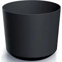 Prosperplast Plantenpot/bloempot Babylon - kunststof - buiten/binnen - antraciet grijs - D39 x H39 cm - Plantenpotten