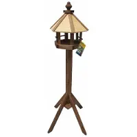 Tuinplus Voederhuisje Voederhuis op voet Gazebo - - 889422 - Vogelvoederhuisje voor Vogels