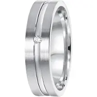 Lucardi Ring zilver / transparant