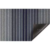 Chilewich Deurmat 46x71cm Block Stripe | Denim