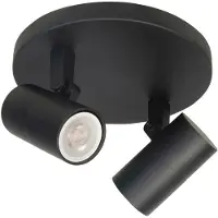 Highlight Zwarte opbouwspot Piccolo 2-lichts