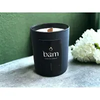 Bam kaarsen met houten wiek - 100% natuurlijk product, geen toevoeging van paraffine -kaars op basis van zonnebloemwas - cadeau - vegan