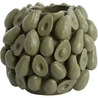 Light & Living Vaas deco 36x35,5x31,5 cm AVOCADO keramiek olijf groen (Groen, 35.5x31.5x36cm)