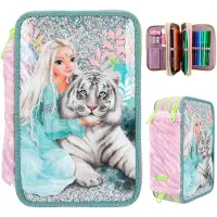 Depesche - TOPModel 3-vaks etui - FANTASY TIGER