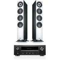 Teufel DEFINION 3 + DENON DRA-900H Stereo Wit/zwart
