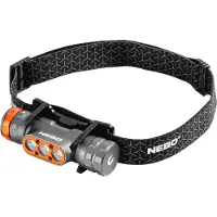 NEBO TRANSCEND 1500 rechargeable hoofdlamp, storm gray