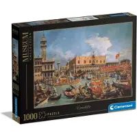 Clementoni - Museumcollectie - Canaletto Terugkeer van Bucentaur bij de Molo op Hemelvaartsdag - 1000 volwassen stukjes kunstpuzzel schilderijen beroe