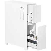 SoBuy Badkamerkast met 2 Lades - 60 x 20 x 75 cm - Wit