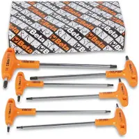 Beta 6 delig haakse stiftsleutels met handgreep voor Torx schroeven 97TTX/S6 - 000970791