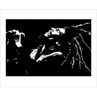 Pyramid Bob Marley Black and White Kunstdruk 50x40cm