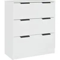 vidaXL Dressoir 60x30x70 cm bewerkt hout wit