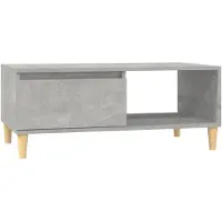 vidaXL Salontafel 90x50x36,5 cm bewerkt hout betongrijs