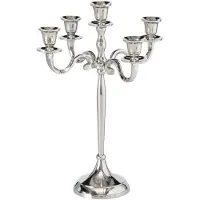 Boltze Kandelaar zilver 27x38cm zilver Aluminium Boltze Home