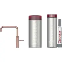 Quooker Fusion Square met COMBI boiler en CUBE reservoir 5-in-1-kraan rosé koper
