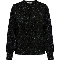ONLY Blouse Onlthalia L/s V-neck Top Bf Ptm 15305756 Black/bf Small Dot Dames Maat - XS