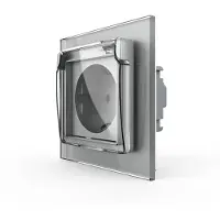 Livolo Wandcontactdoos met klapdeksel | Grijs | IP44 | | Bekijk hier!