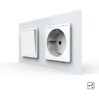 Livolo | Wit | 1+SR | Aan/Uit | Wissel | Wipschakelaar met