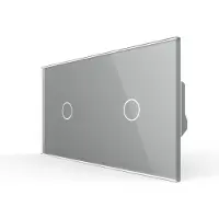 Livolo | Grijs | 1+1 | Dimmer | Wisselschakelaar | Smart Home - Bekijk
