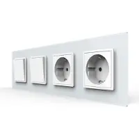 Livolo | Wit | 1+1+SR+SR | Aan/Uit | Wipschakelaar met dubbele