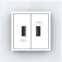 Livolo | Wit | SR | Tweevoudige USB oplader - Bekijk hier!