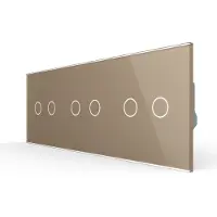 Livolo | Goud | 2+2+2 | Rolluik | Schakelaar | Smart Home - Bekijk