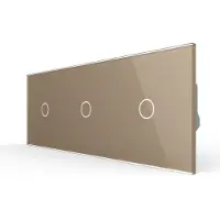 Livolo | Goud | 1+1+1 | Dimmer | Wisselschakelaar - Bekijk hier!