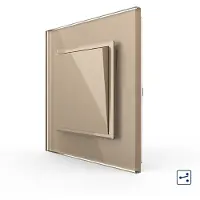 Livolo | Goud | 1 | Aan/Uit | Wissel | Wipschakelaar - Bekijk hier!