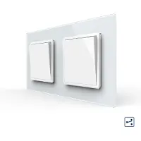 Livolo | Wit | 1+1 | Aan/Uit | Wissel | Wipschakelaar - Bekijk hier!